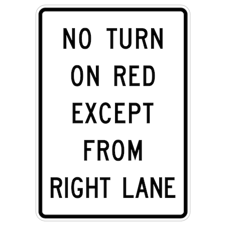 Sign Solutions Usa 42 in Height, 30 in Width, Aluminum, Vertical Rectangle DUS08DWT3042R10-11C